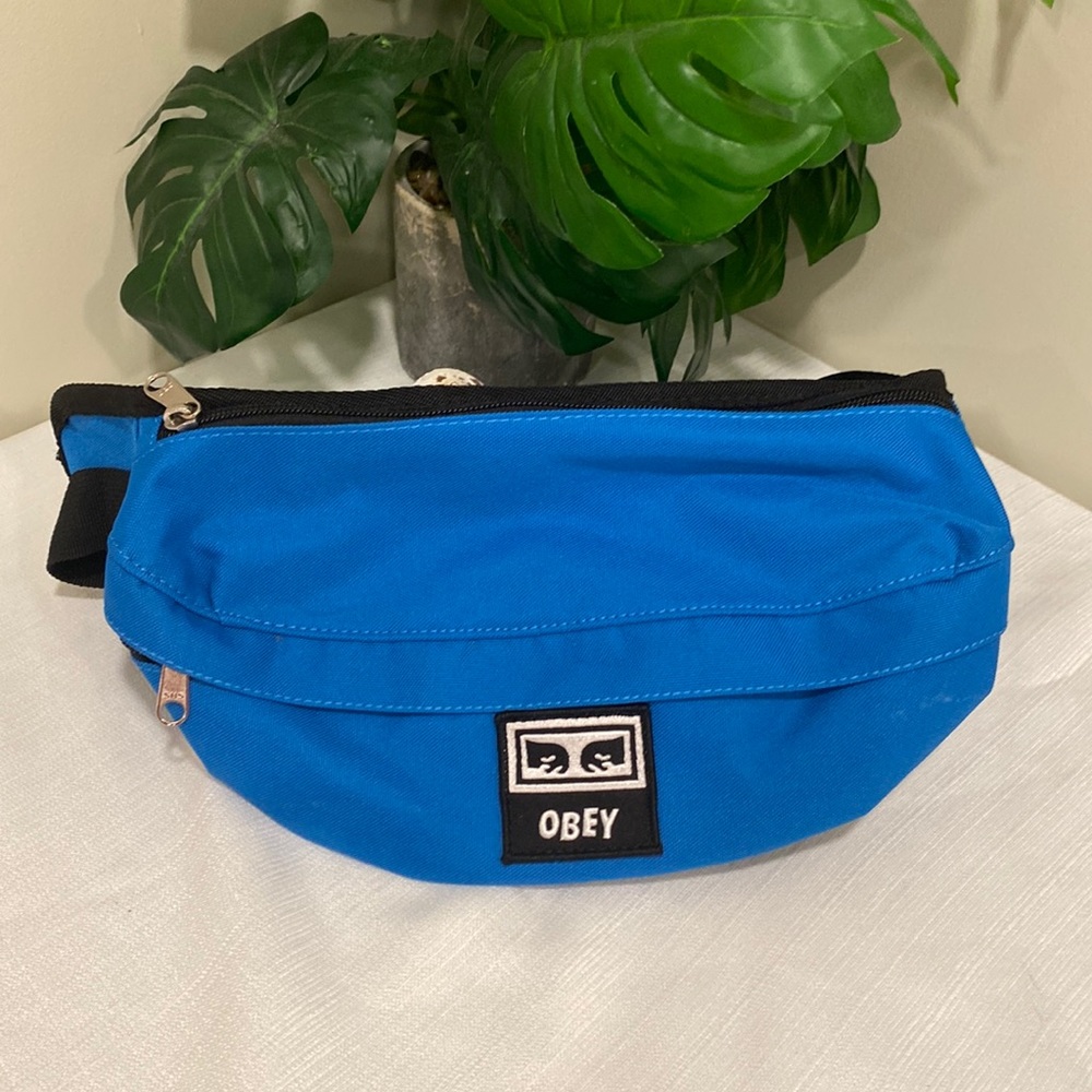 Obey Drop Out Bright Blue Fannie Pack / Belt Bag